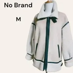 No Brand☆裏ボア スエード調コート エコムートンコート ベージュ系 M
