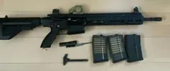 東京マルイ HK417 次世代 バッテリー2個 充電器 グリップ スコープ