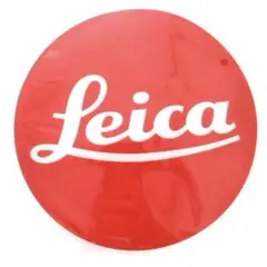 Leica☆ステッカー♡ライカ☆赤☆カメラ♡ロゴ☆激レア♡レッド☆シール♡白