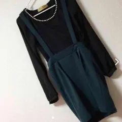 美品 セシルマクビー ジャンパースカート