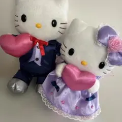 レア✨ウェディングドール　ハローキティ♡ディアダニエル　ペア　ラベンダー＆ハート