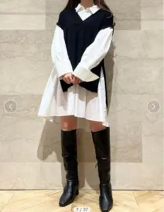 ベスト ロングワンピース