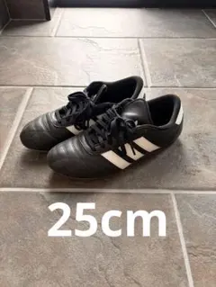 adidas スニーカー テコンドー ブラック ホワイト　25