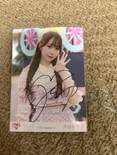 大谷映美里 生写真 直筆 サイン チュウ 超特急逃走中 イコラブ =LOVE