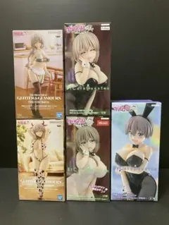 宇崎ちゃんは遊びたい！ω 宇崎月 宇崎花　プライズフィギュア 5点まとめ売り