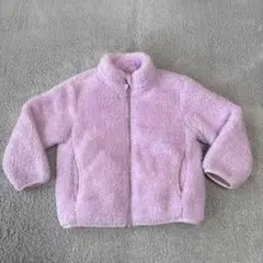 薄紫色 フリースジャケット 100cm