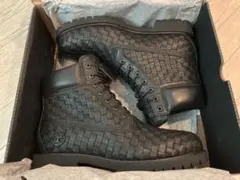 Timberland 6インチ プレミアム編み込みブラック27.5cm新品未使用 