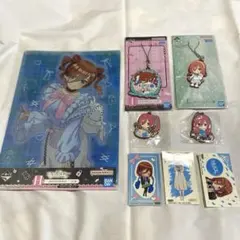 五等分の花嫁　中野三玖　一番くじ　クリアファイル　ラバスト　ステッカー　セット