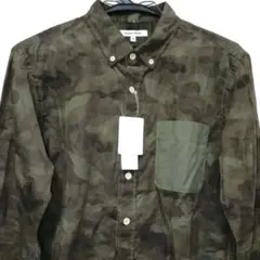 新品タグ付き 迷彩柄 GLOBALWORK コーデュロイシャツ 定価4,500円