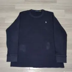 ポロラルフローレン サーマルTシャツ 長袖 XXL ネイビー
