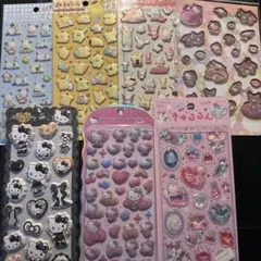 ボンボンシール　ぷくっとシール　7枚セット