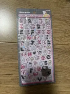 正規品　サンリオ　キティ　文字　ボンボンドロップシール