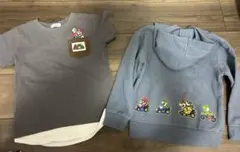 スーパーマリオ Tシャツ 120サイズ グレー