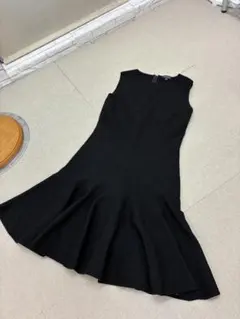 （L03174）エポカ　EPOCA　裾フリル　ニット　ワンピース　40