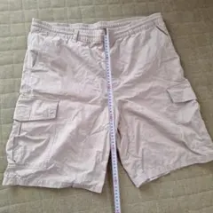 ベージュ カーゴショートパンツ Lサイズ