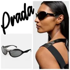 PRADA SPR05N ブラック キャットアイ　サングラス　正規品 プラダ PRADA PRADA シンボルサングラス SPR 26Z キャットアイ型 （14L