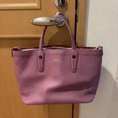 BALLY パープル トートバッグ