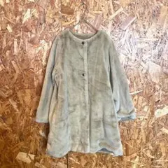 is scolar ファーコート ノーカラージャケット ベージュ レディース M