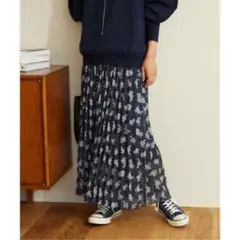 JOURNAL STANDARD relumeドット花柄プリーツスカート