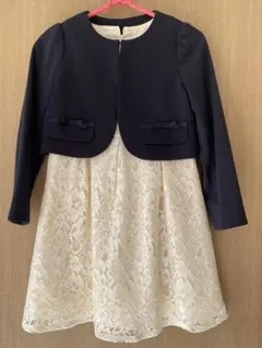 130cm卒園式　入学式　フォーマルワンピース ジャケットセット