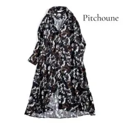Pitchoune ピッチュン 花柄 フラワープリント ロングワンピースのサムネイル