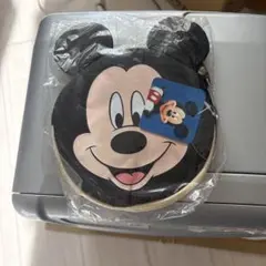 ミッキーマウス 顔型ポーチ 約25cm