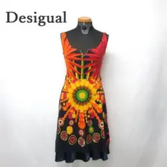 MY1190値下げ中■Desigual■デシグアル ノースリーブワンピース