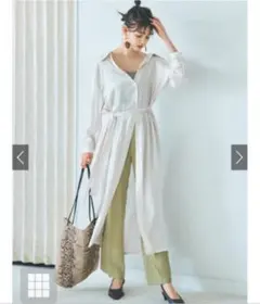 グレイル　ウエストリボンシャツワンピース