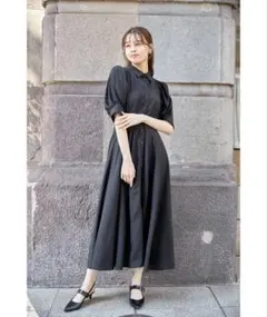 tocco closet シャツワンピ ワンピース バックレースアップ