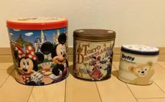 ディズニー　空き缶3点