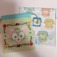 ディズニーシー　ダッフィーフレンズ　ランダム　ジェラトーニ　巾着