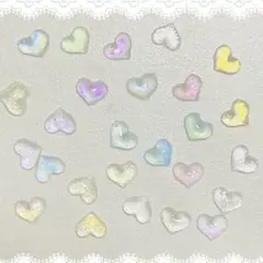 ハート型ネイルパーツ　３０個