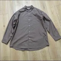 y/m カーキ　Yシャツ　長袖　L