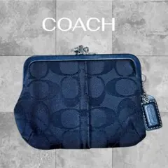 COACH コーチ　￼がま口、財布、黒