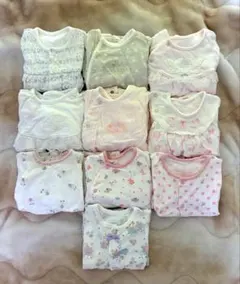 【ベビー服】50-70㎝_ツーウェイオール_10枚セット