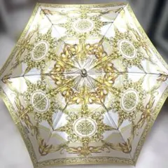 VERSACE ヴェルサーチ 折り畳み式雨傘 プリント柄 イエロー ゴールドのサムネイル