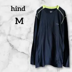 hind【M】ブラック イエロー アンダーシャツ スポーツインナー 防寒 冬