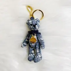 【新品未使用】PRADAプラダ ベアーキーホルダー バックチャーム 青