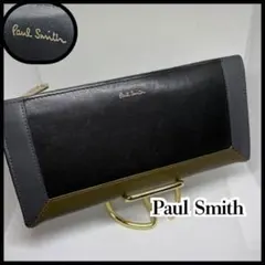 希少✨ Paul Smith L字ファスナー 長財布 レザー ブロックカラーのサムネイル