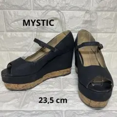 mystic (ミスティック) コルク風 厚底 ウェッジソールサンダル 37のサムネイル