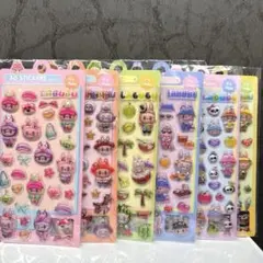 ラブブ 3D ぷくぷくシール