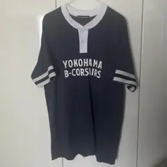 横浜B-CORSAIRS ベースボールシャツ　ネイビーXL