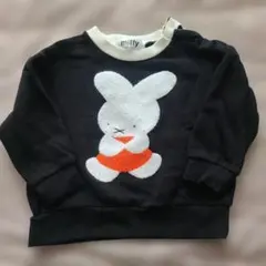 ミッフィー トレーナー 90 裏起毛