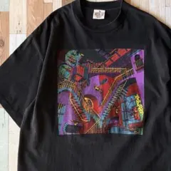 【激レア!!】90s M.C.ESCHER 相対性 カラープリントTシャツ XL