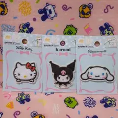 名前が隠せるワッペン　キティ　クロミ　シナモン　ダイソー　セリア　サンリオ