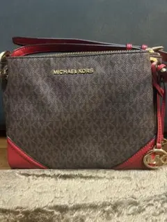 MICHAEL KORS ショルダーバッグ ブラウン/レッド