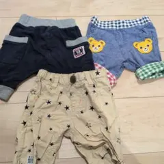 ミキハウスその他80★夏物ズボン　3枚セット