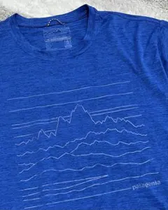 美品 パタゴニア メンズ・キャプリーン・クールデイリー ・グラフィックシャツ S