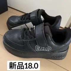 GAP ブラック スニーカー 18.0センチ　新品　軽量のサムネイル