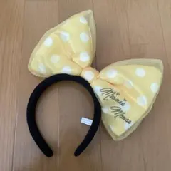 ミニーマウス 水玉リボンカチューシャ